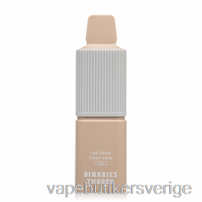 Vape Sverige Horizon Binärer Th6000 Engångsglass Söt Grädde Latte